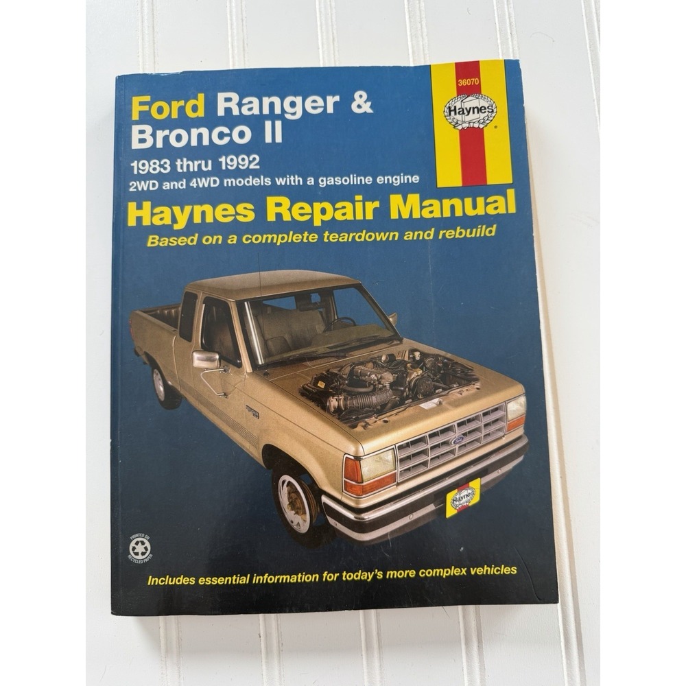 Ford Ranger and Bronco II 1983 Thru 1992 Automotive Repair Manual Haynes‎ 36070